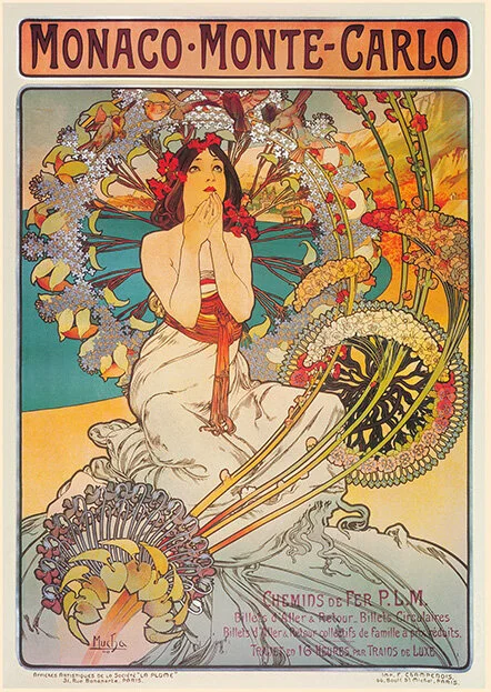 Alphonse Mucha - Monaco-Monte-Carlo — Gallery Retro | Buy Fine Art
